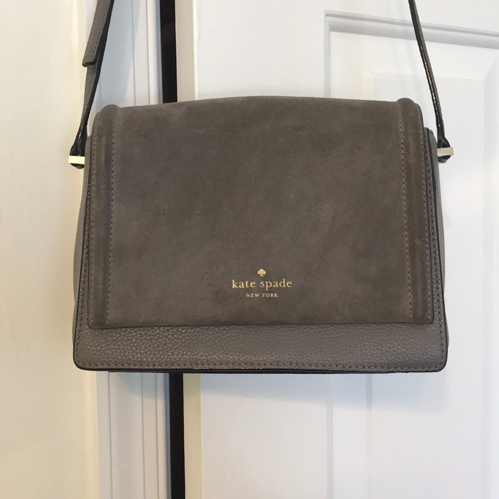 Kate spade crossbody with suede flap